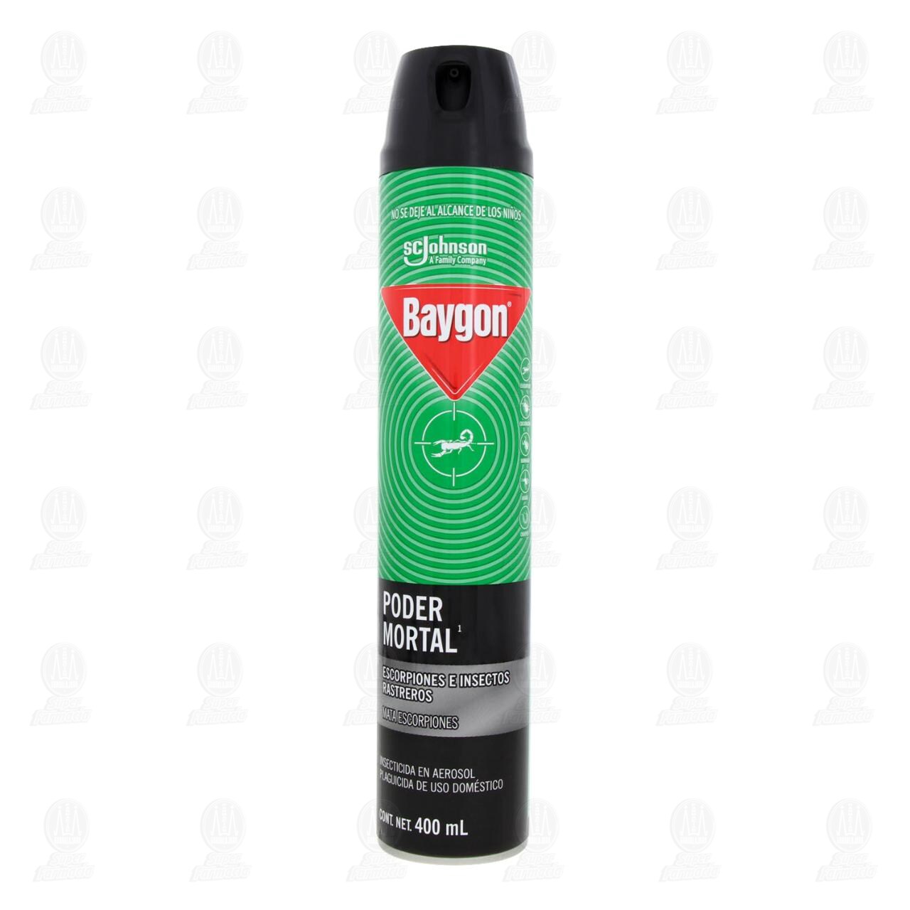 Insecticida Baygon Poder Mortal en Aerosol Mata Alacranes, 400 ml. de ...