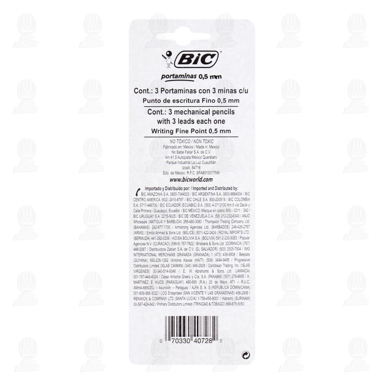 Portaminas Bic Fino, 3 pzas. image number 1