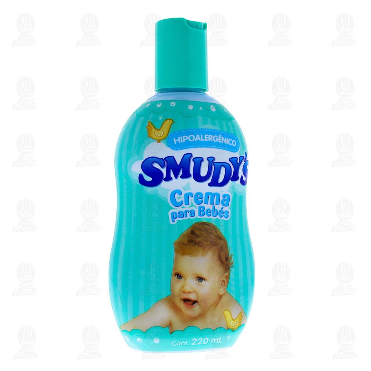 Crema para Bebé Smudy's Azul Hipoalergénico, 220 ml.