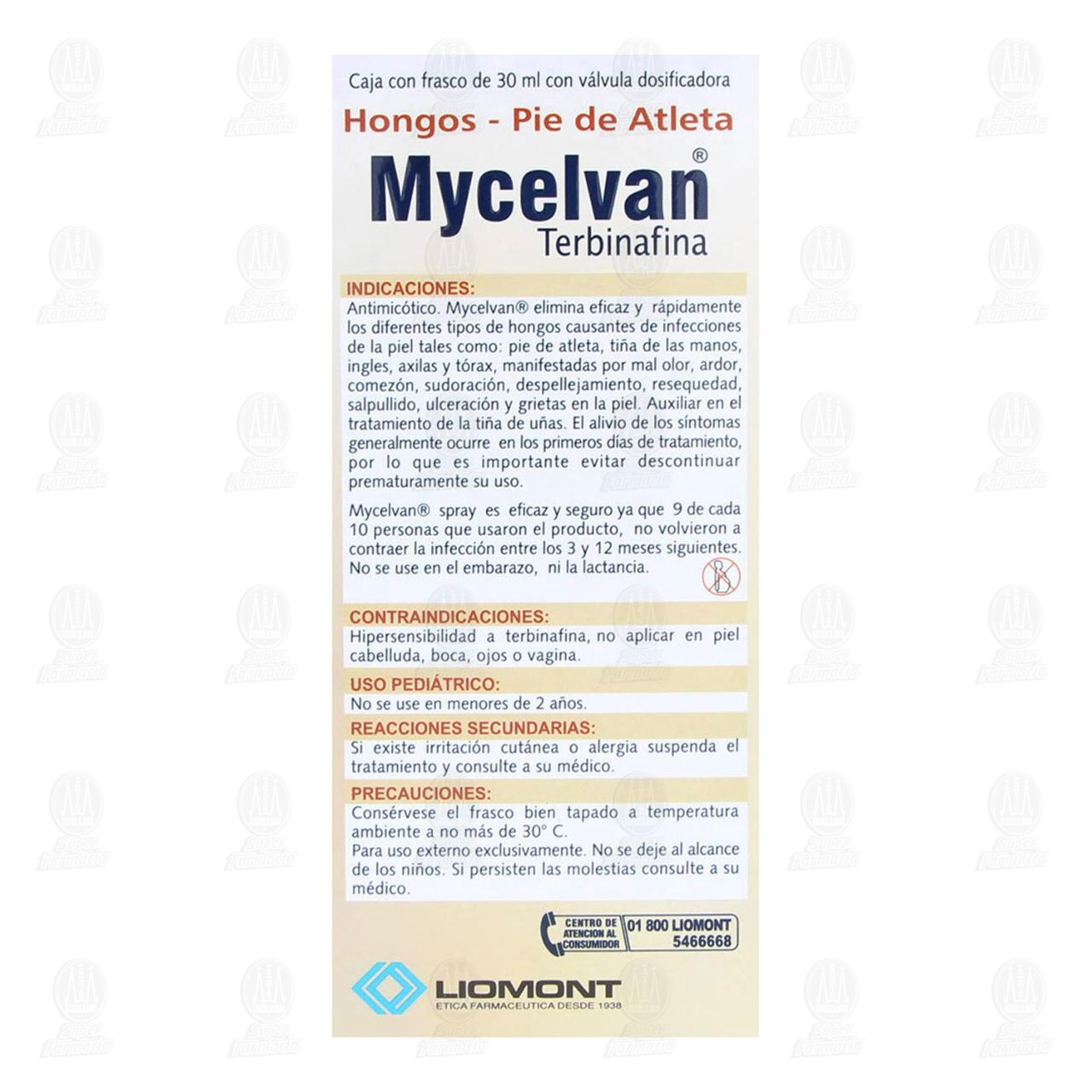 Mycelvan 1% Soluci&oacute;n Spray, 30 ml. image number 2