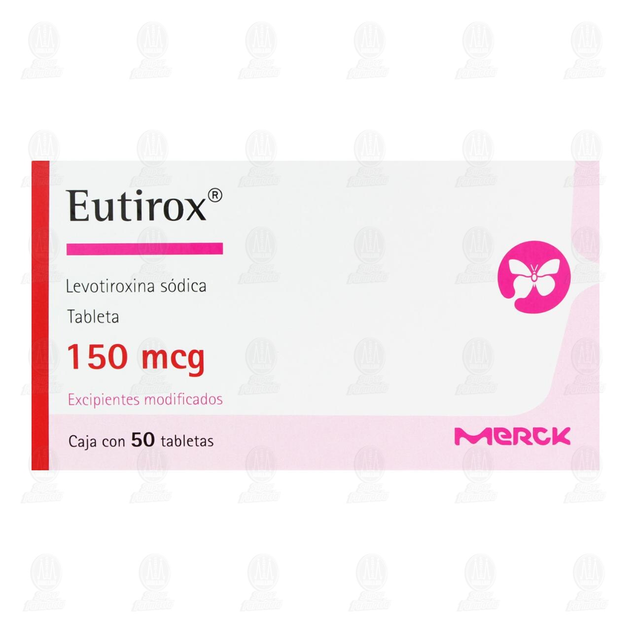 Eutirox 150 mcg, 50 Tabletas. image number 1
