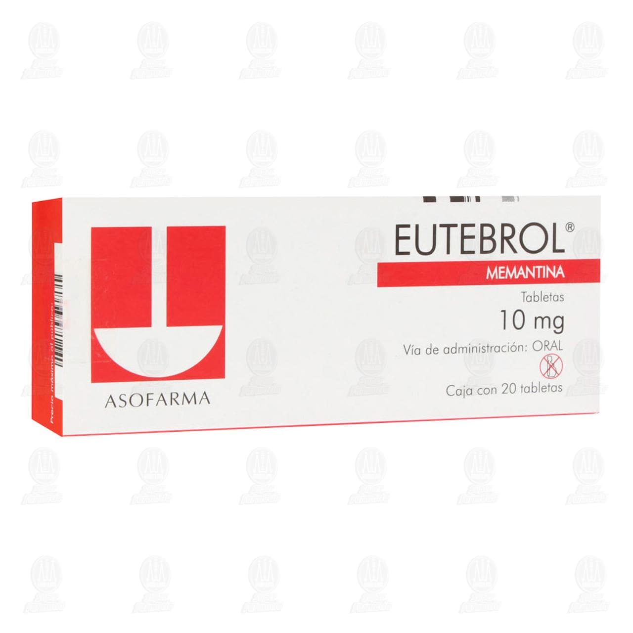 Eutebrol 10 mg, 20 Tabletas. image number 0
