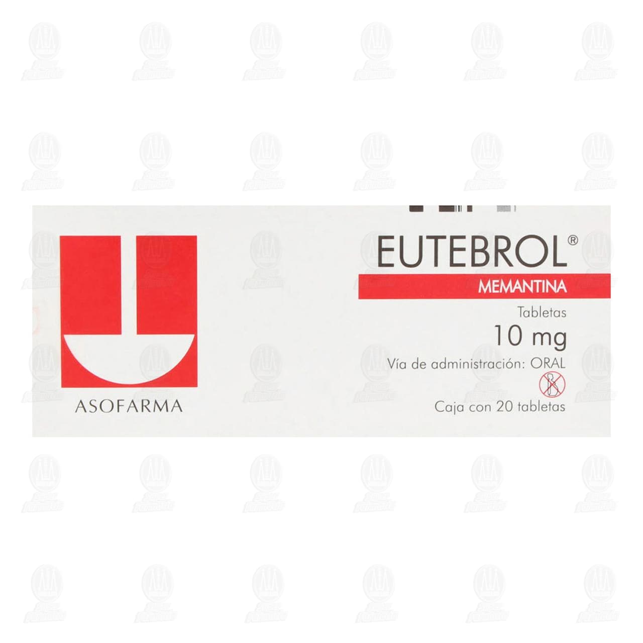 Eutebrol 10 mg, 20 Tabletas. image number 1
