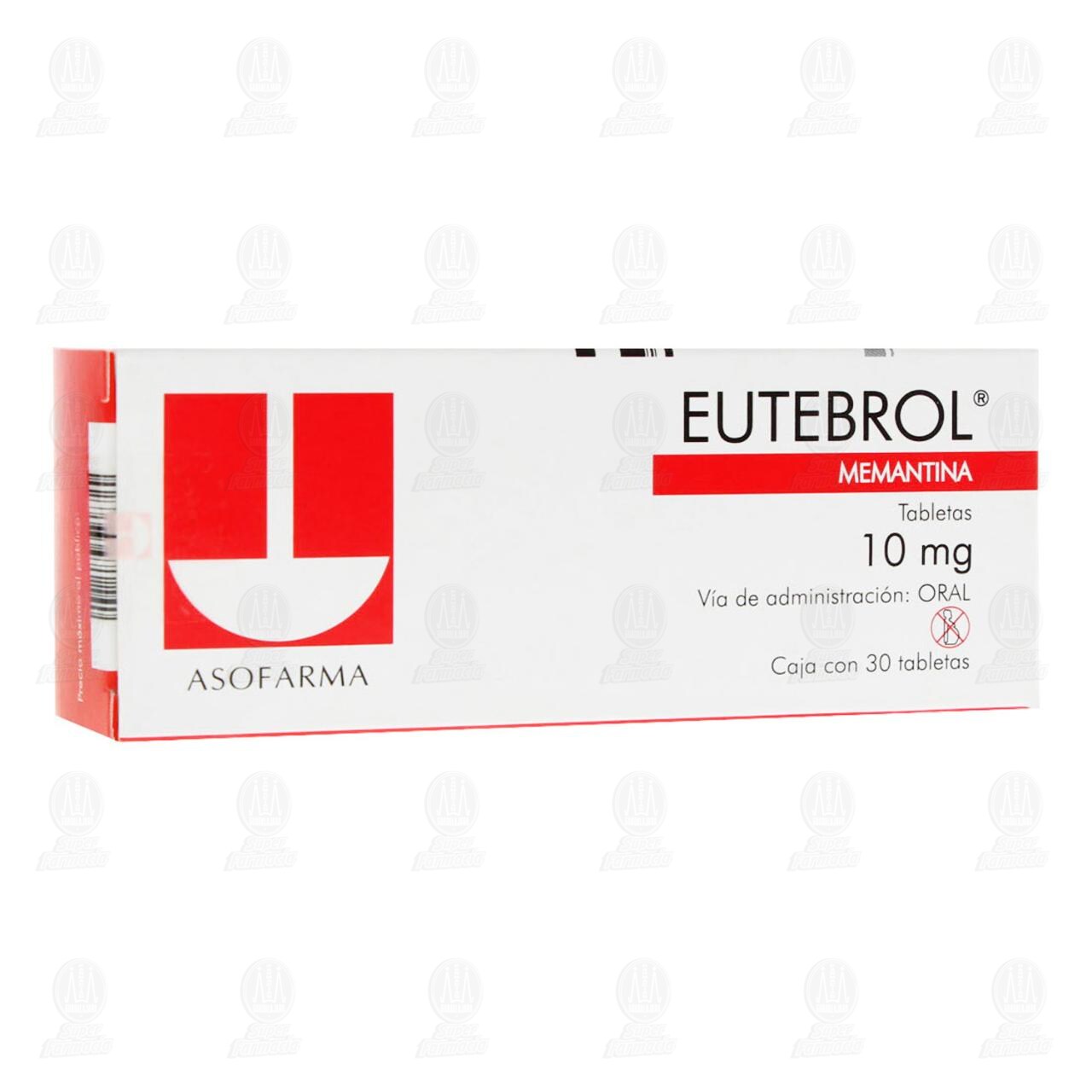 Eutebrol 10 mg, 30 Tabletas. image number 0