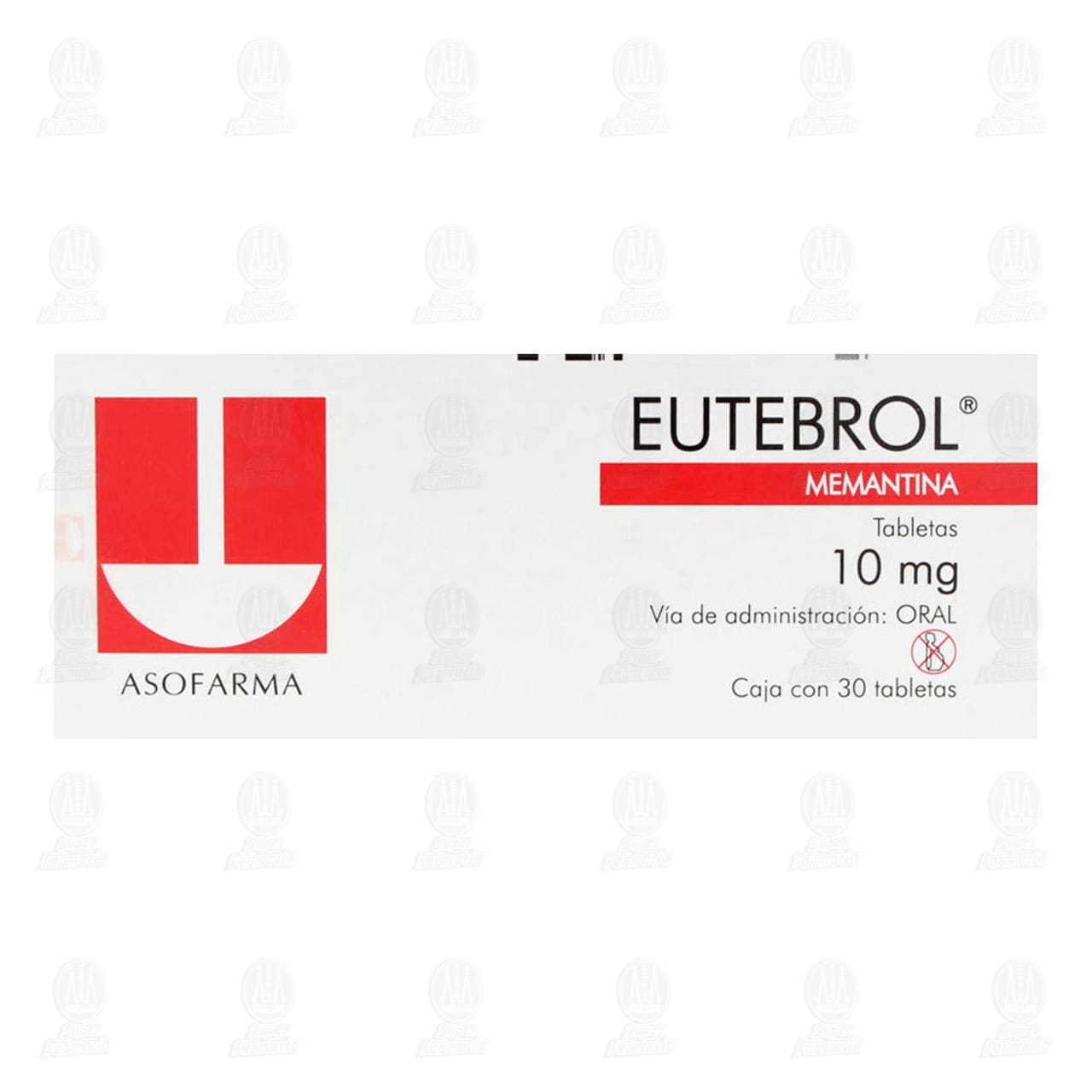 Eutebrol 10 mg, 30 Tabletas. image number 1