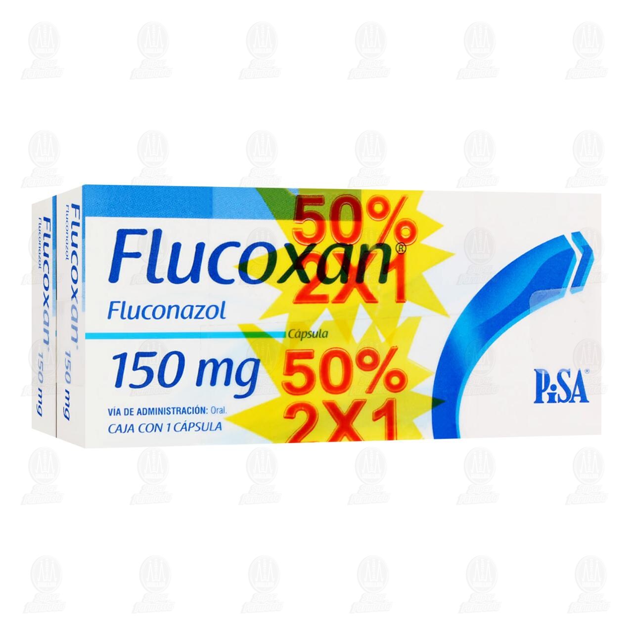 Flucoxan 150 mg, 2 Cajas 1 C&aacute;psula c/u. image number 0