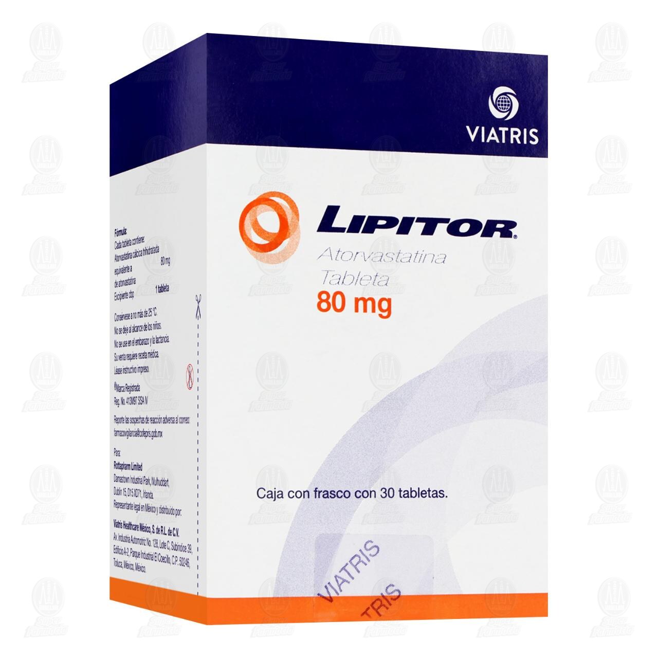 Lipitor 80 mg, 30 Tabletas. image number 0