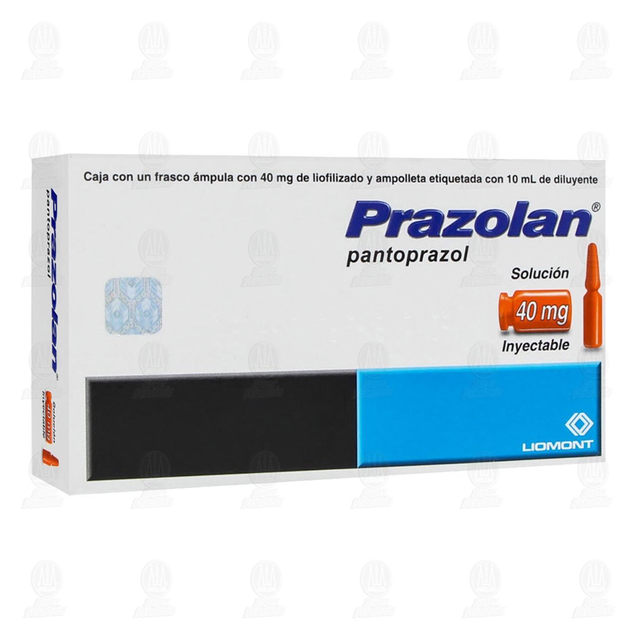 Prazolan 40 mg Soluci&oacute;n Inyectable, 1 Ampolleta. image number 0