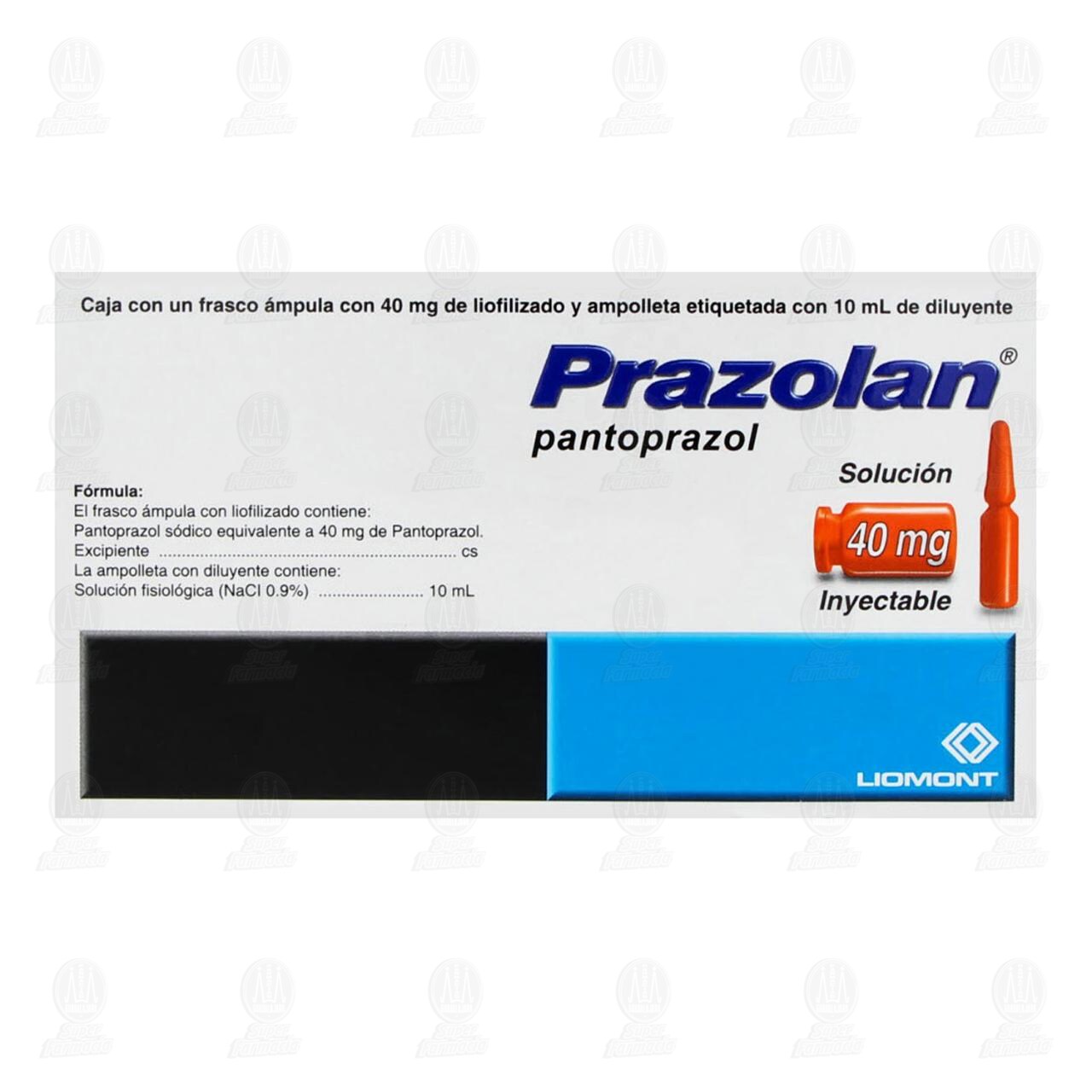 Prazolan 40 mg Soluci&oacute;n Inyectable, 1 Ampolleta. image number 2