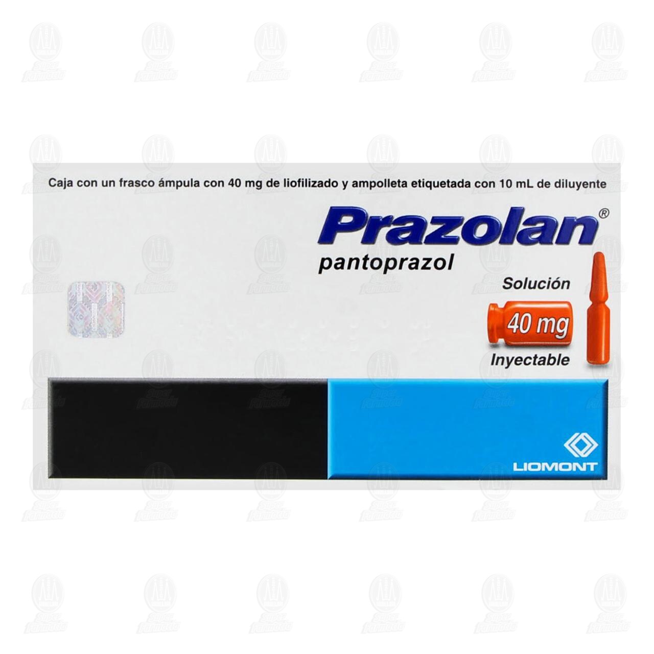 Prazolan 40 mg Soluci&oacute;n Inyectable, 1 Ampolleta. image number 1