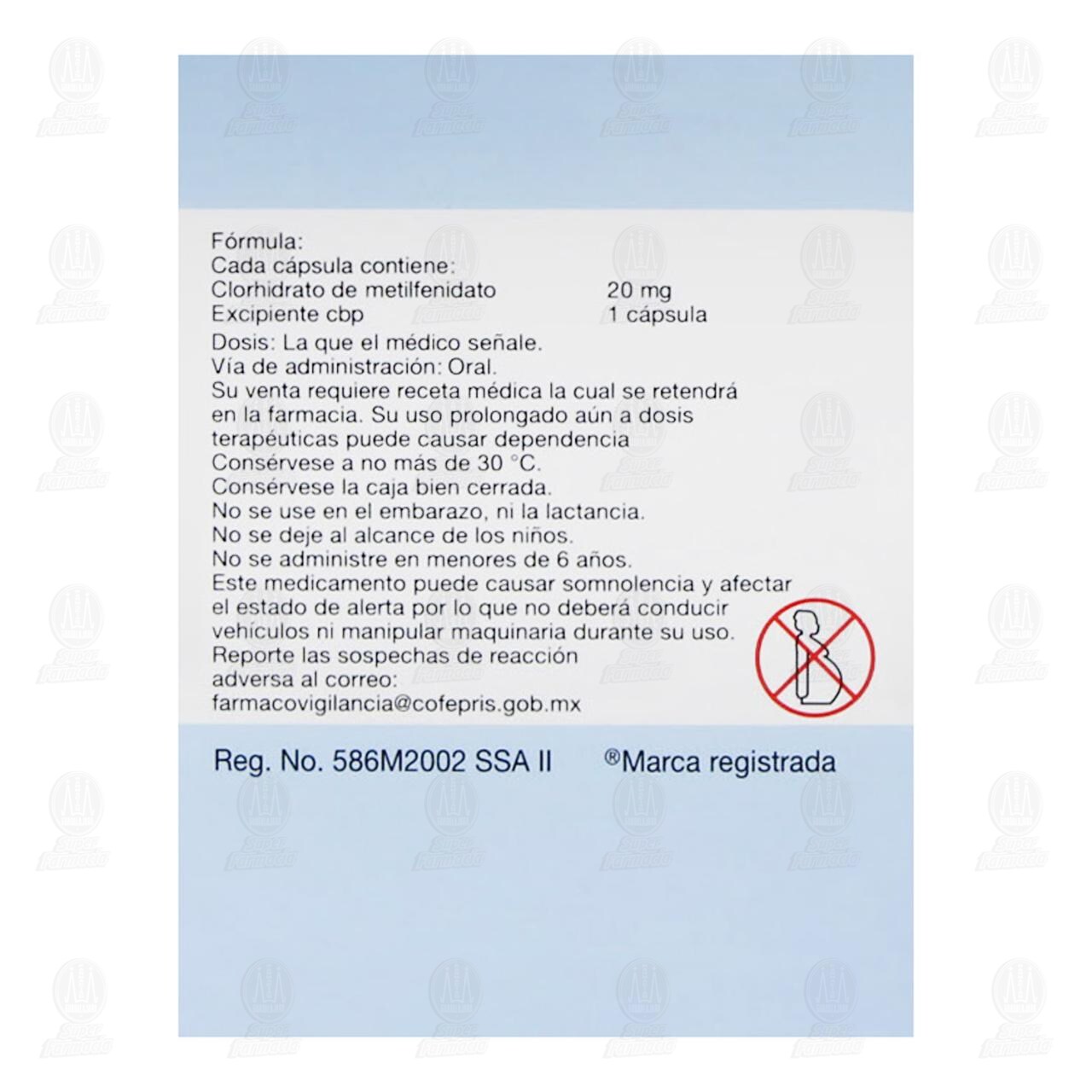 Rital&iacute;n LA 20 mg, 30 C&aacute;psulas. image number 2