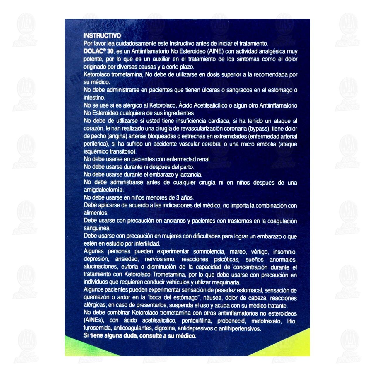 Dolac 30 30 mg, 2 Tabletas. image number 2