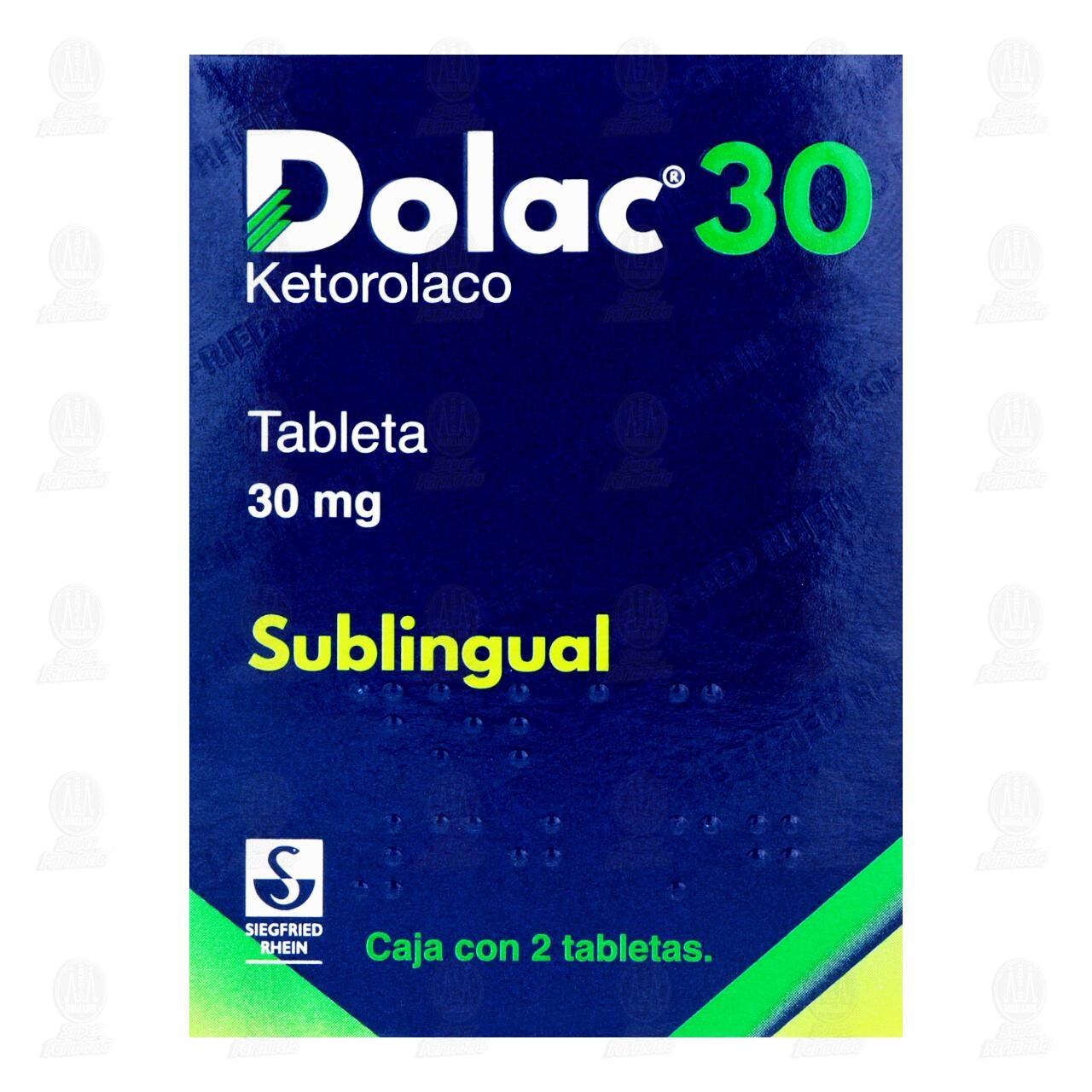 Dolac 30 30 mg, 2 Tabletas. image number 1