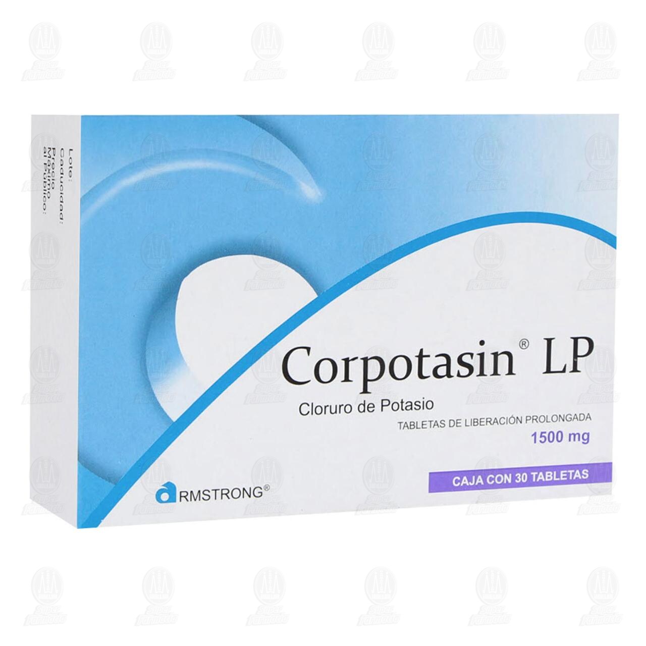 Corpotasin LP 1500 mg, 30 Tabletas. image number 0