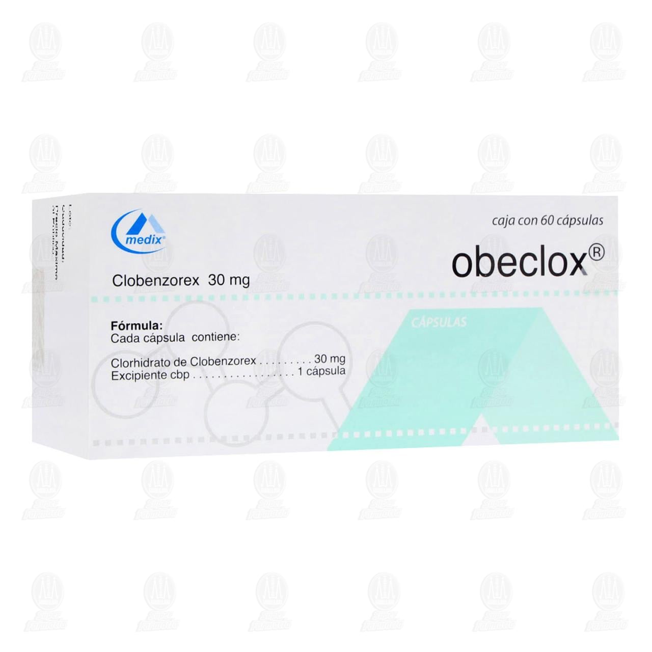 Obeclox 30 mg, 60 C&aacute;psulas. image number 0