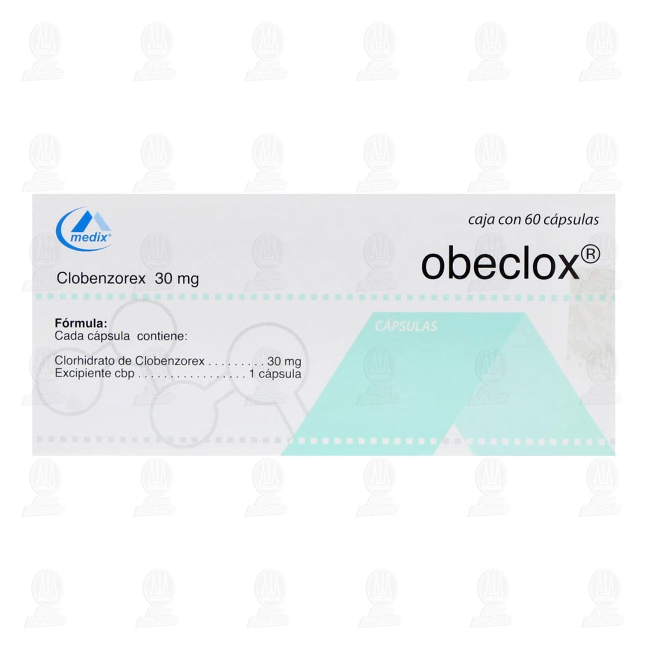 Obeclox 30 mg, 60 C&aacute;psulas. image number 1