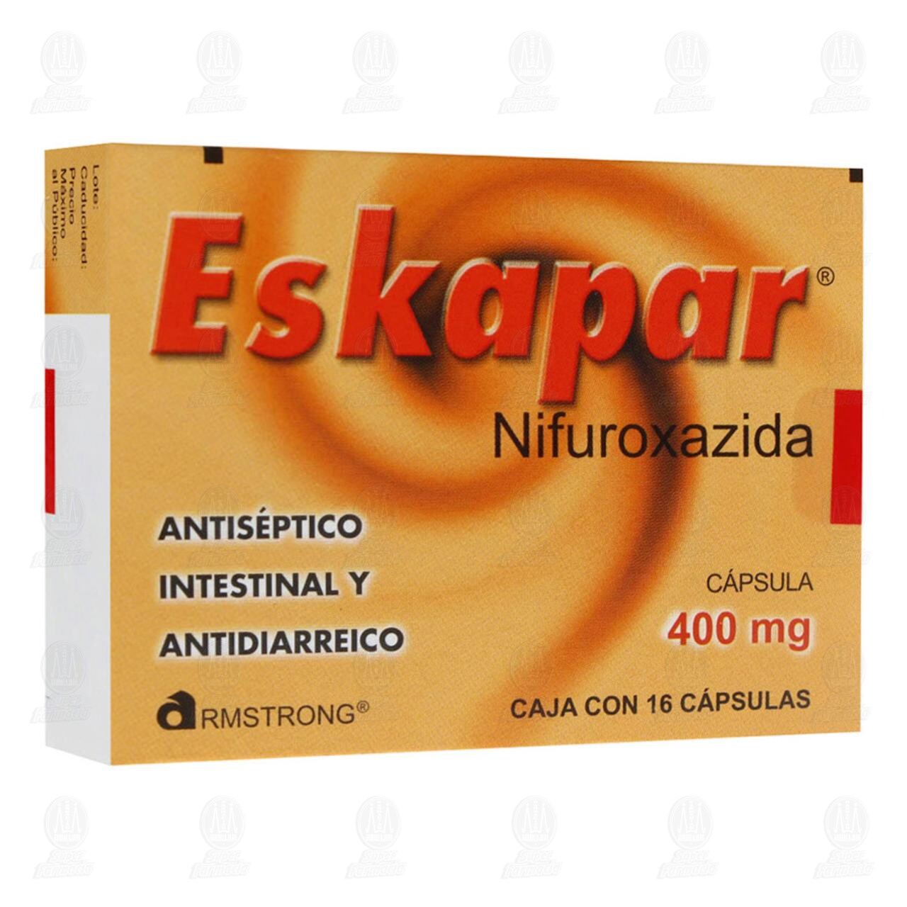 Eskapar 400 mg, 16 Cápsulas.