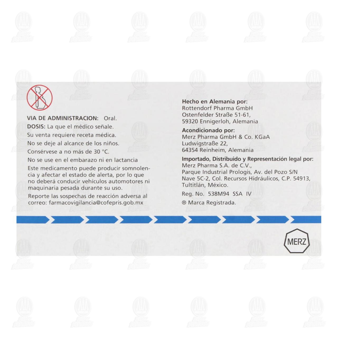 Akatinol 10 mg, 56 Tabletas. image number 2