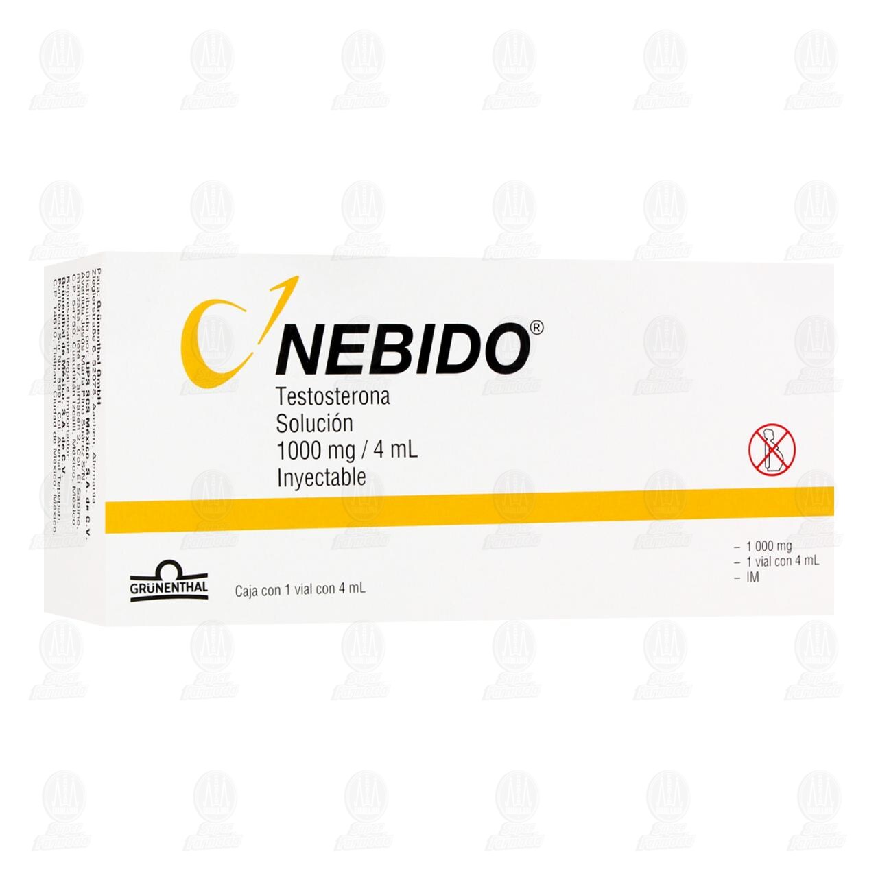 Nebido 1000mg/4ml Soluci&oacute;n Inyectable, 4 ml. image number 0