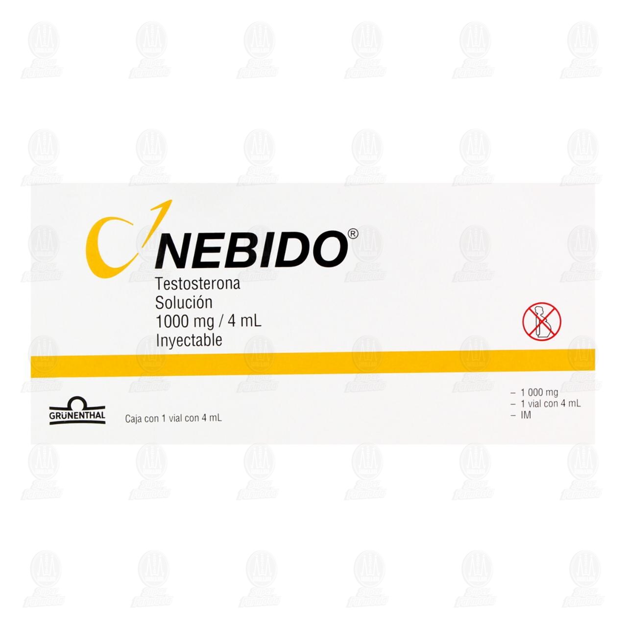 Nebido 1000mg/4ml Soluci&oacute;n Inyectable, 4 ml. image number 1
