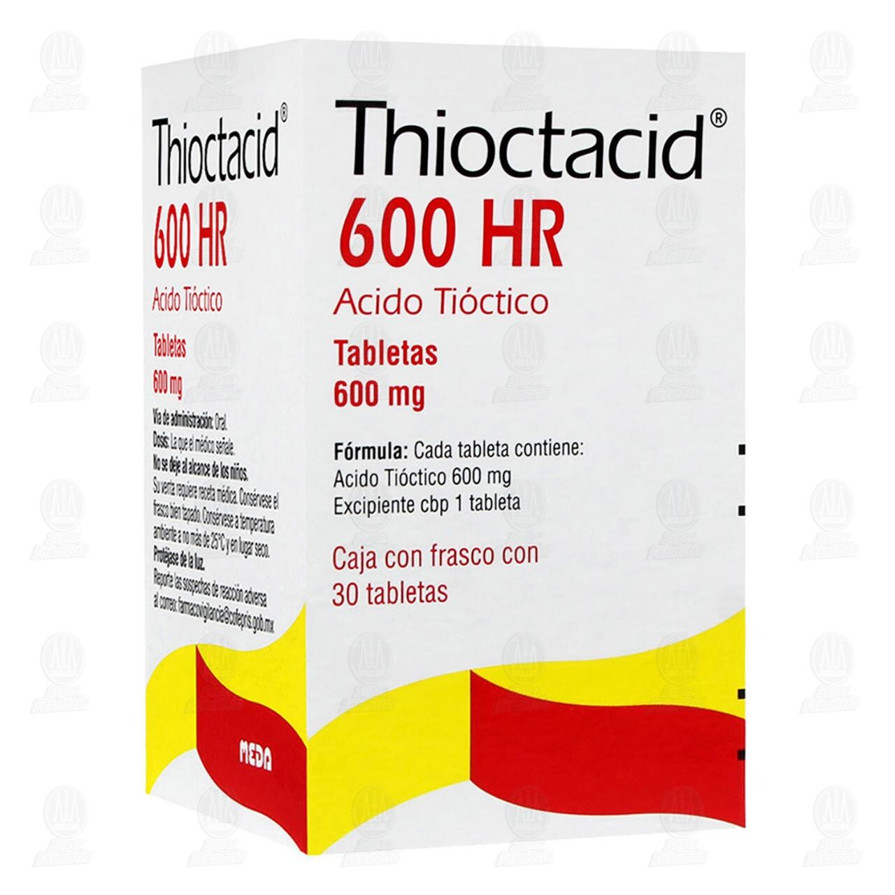 Thioctacid 600 HR 600 mg, 30 Tabletas.