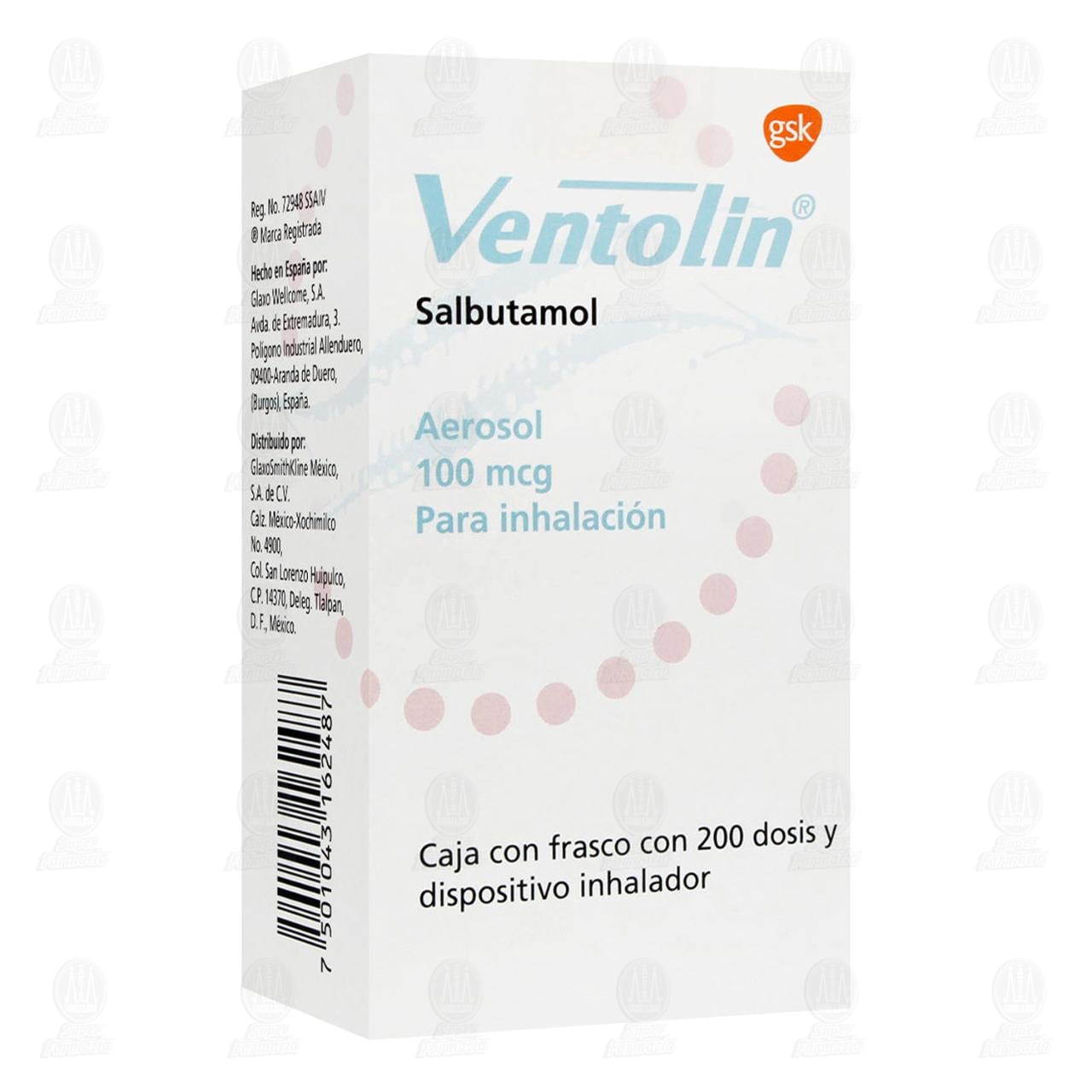 Ventolin 100 mcg, 200 Dosis.