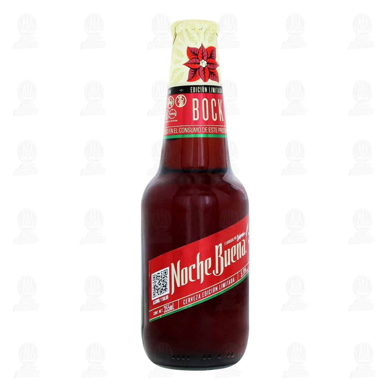 Cerveza Noche Buena Bock Edici&oacute;n Limitada, 355 ml.