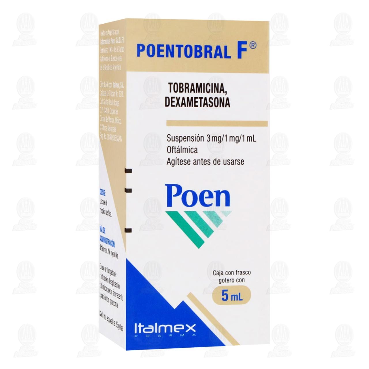 Imagen para Poentobral F 3mg/1mg/1ml Suspensión Oftálmica, 5 ml.