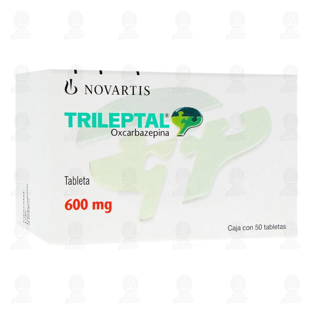 Trileptal 600 mg, 50 Tabletas. image number 0