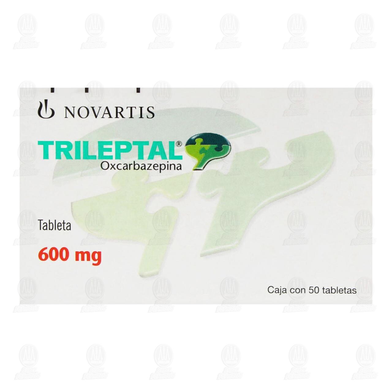 Trileptal 600 mg, 50 Tabletas. image number 1