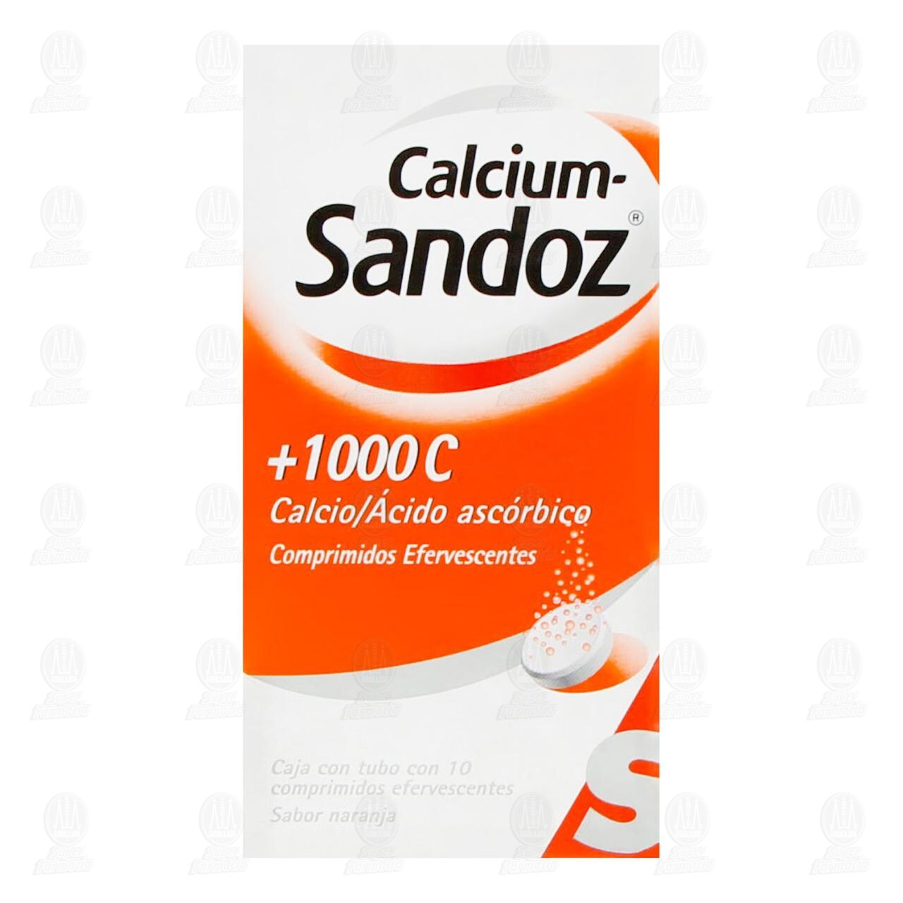 Calcium Sandoz + 1000 C, 10 Comprimidos. image number 1