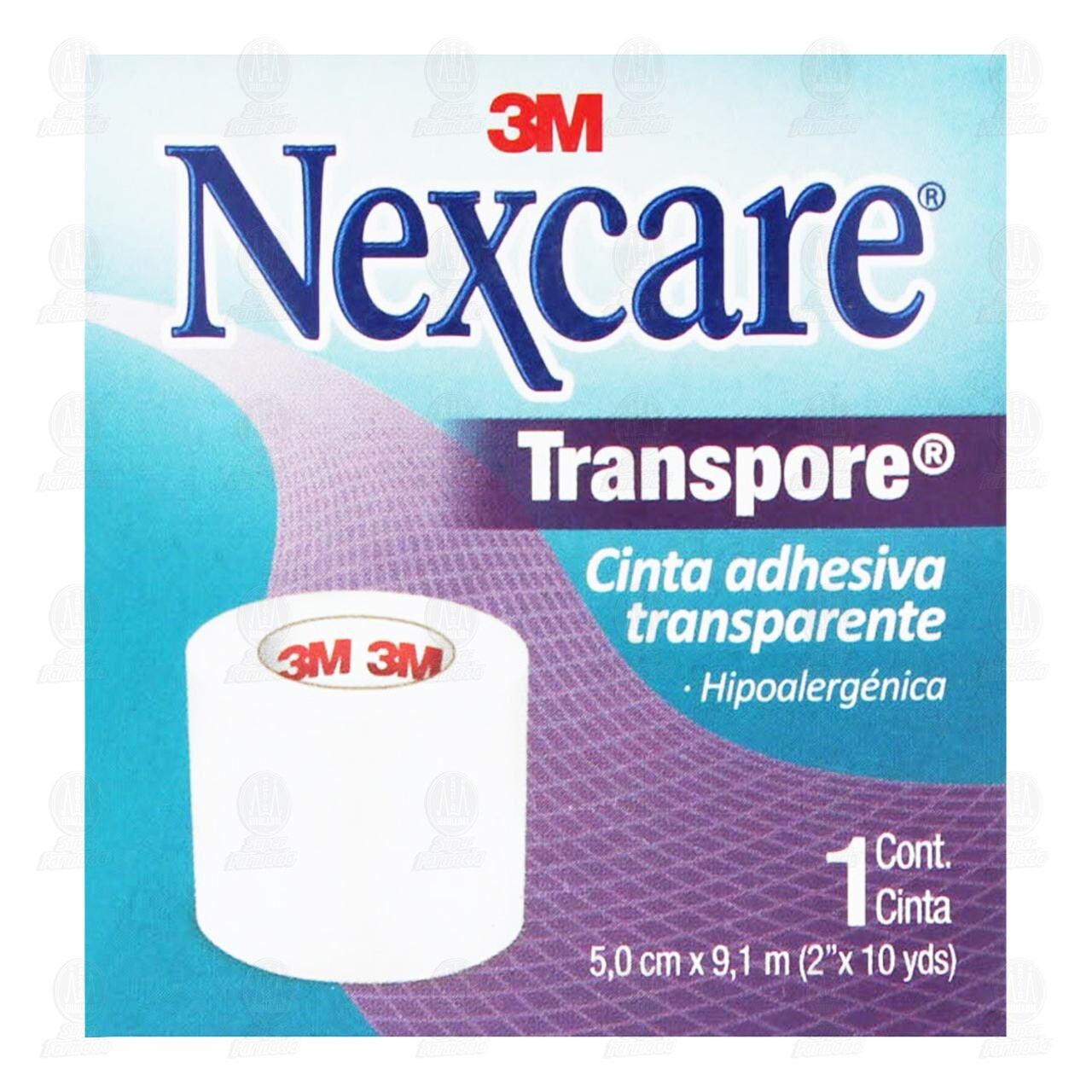 3M Nexcare Cinta Transpore Transparente 5cm x 9.1m, 1 pz. image number 1