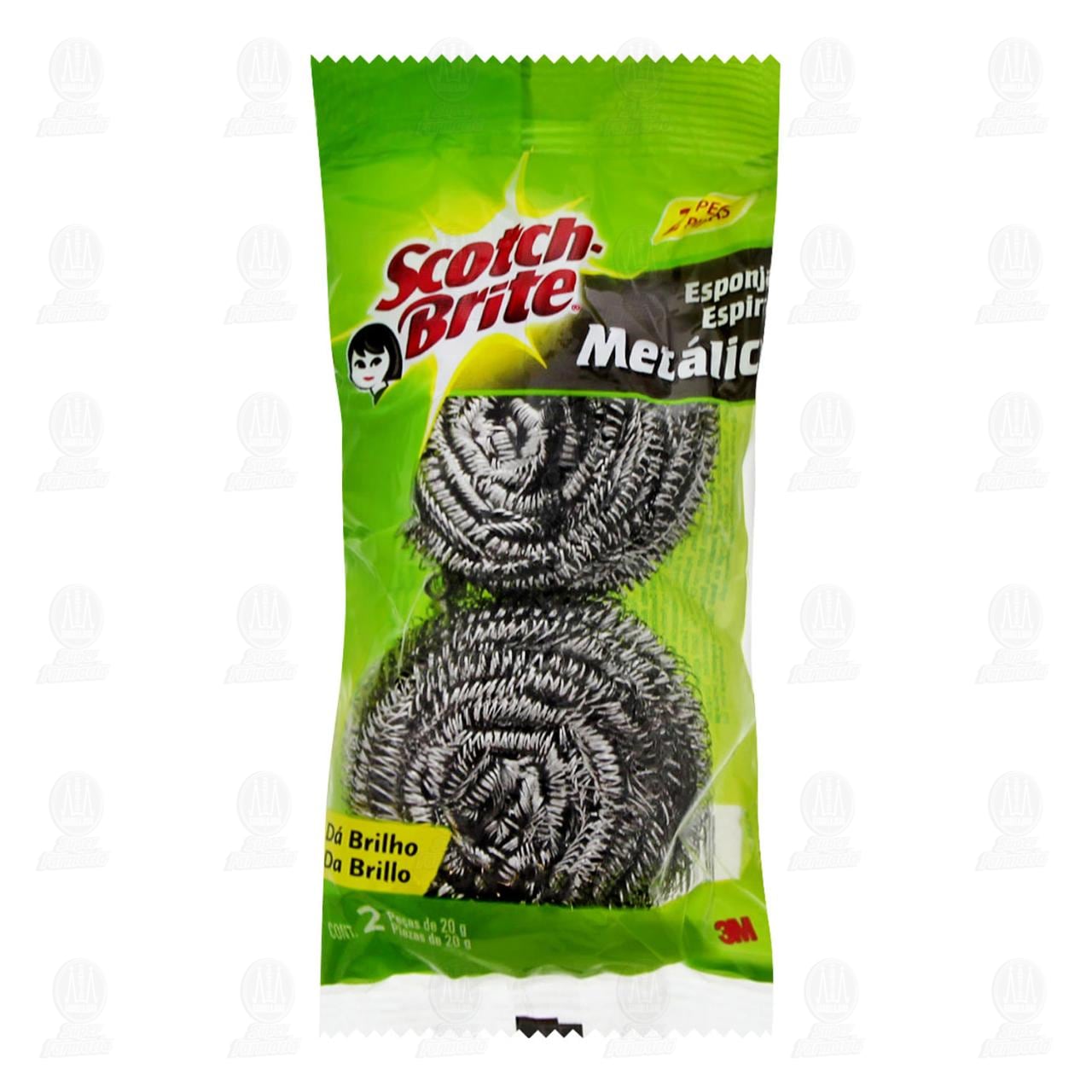 Esponja Metálica Scotch-Brite en Espiral 2 pzas.