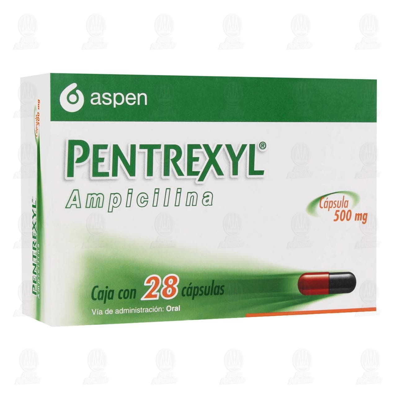 Pentrexyl 500 mg, 28 C&aacute;psulas. image number 0