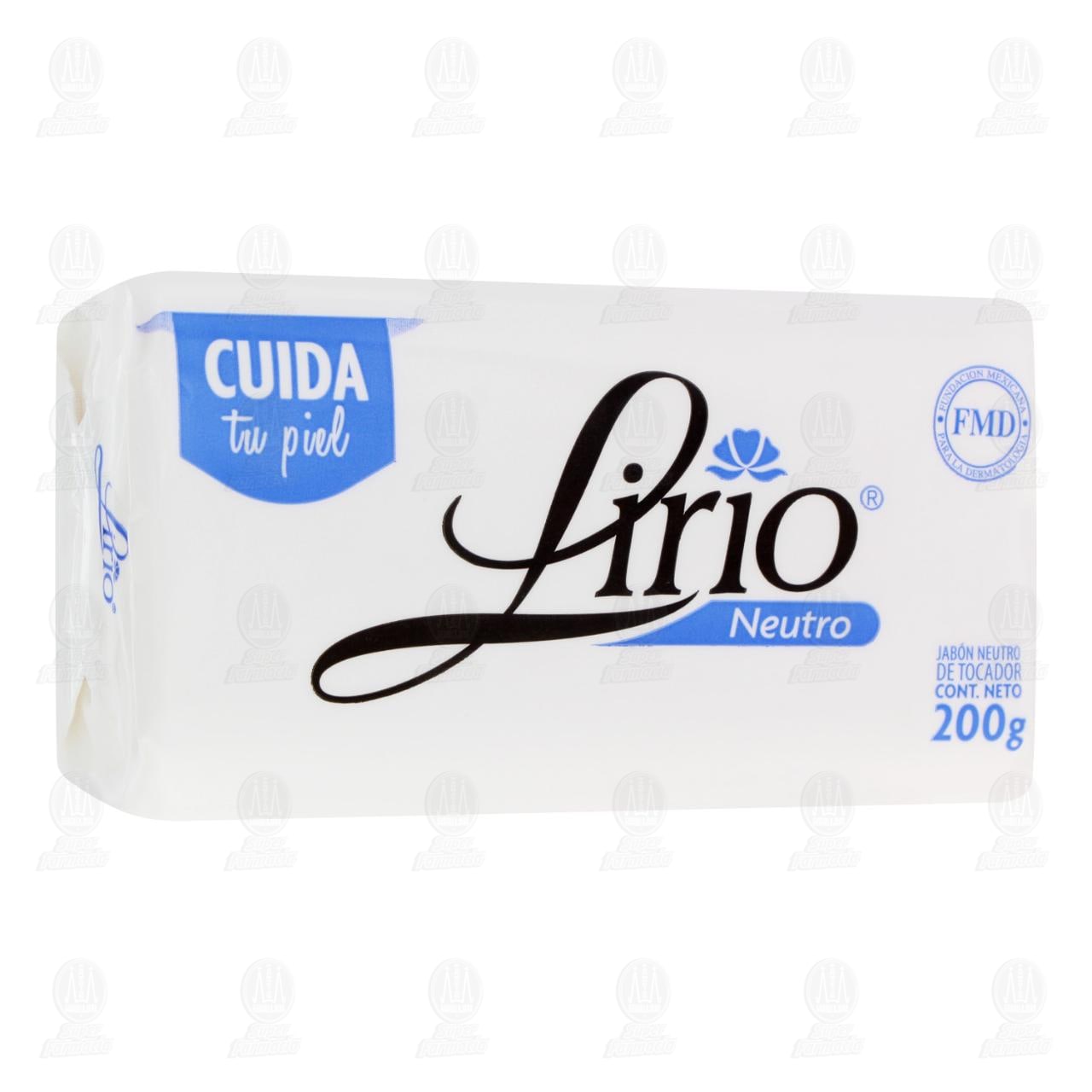 Imagen para Jabón de tocador Lirio Neutro para uso diario, cuida tu piel. Contiene 200 gramos.