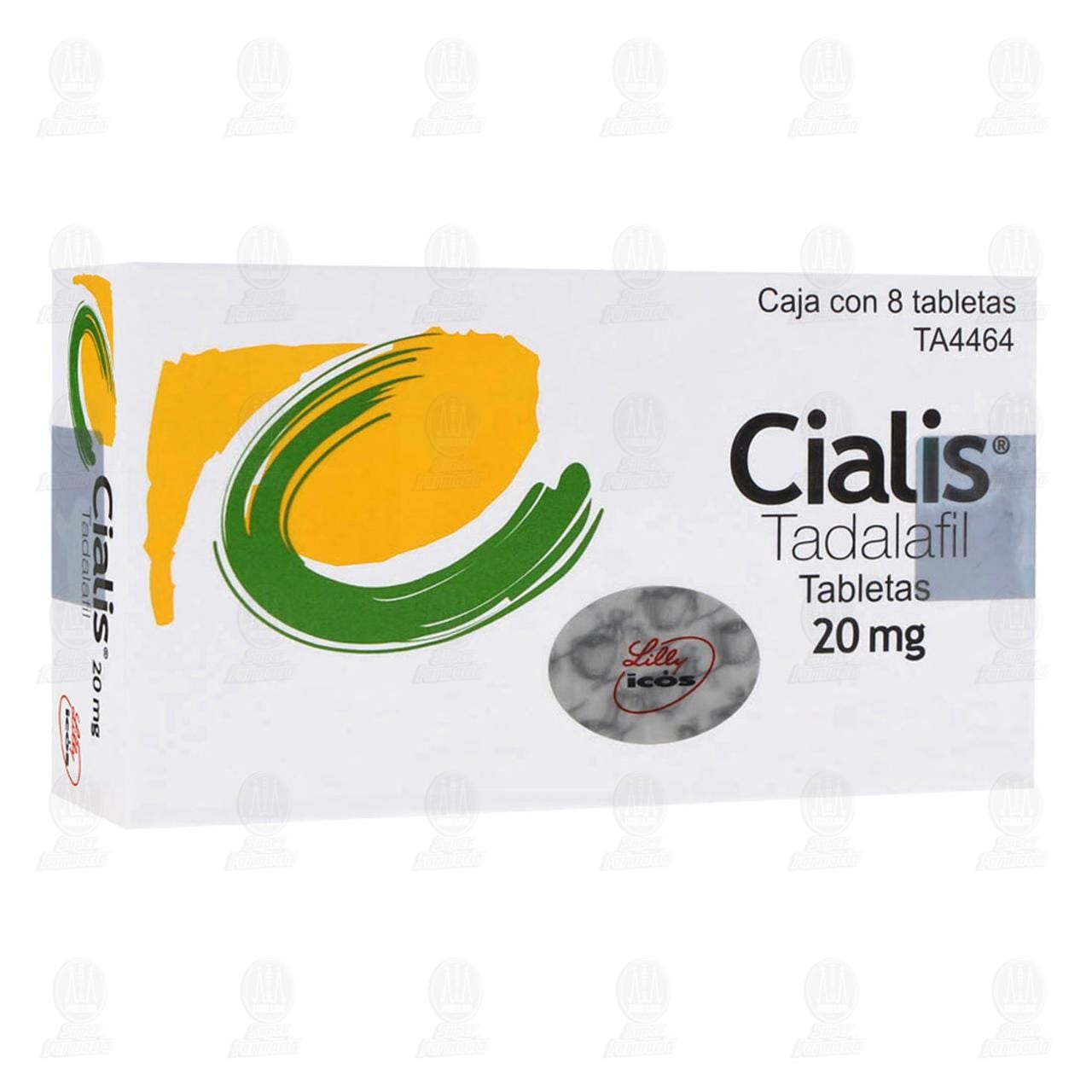 Cialis 20 mg, 8 Tabletas. image number 0