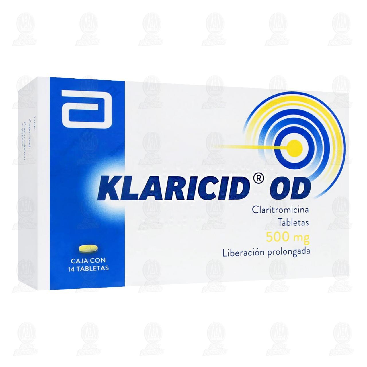 Klaricid OD 500 mg, 14 Tabletas. image number 0
