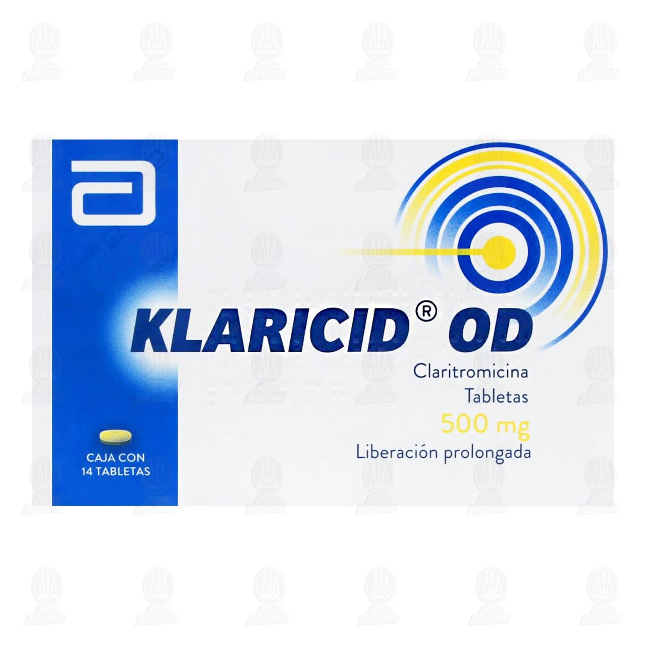 Klaricid OD 500 mg, 14 Tabletas. image number 1