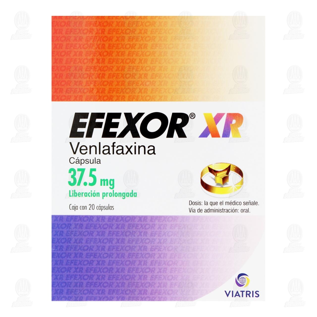 Efexor XR 37.5 mg, 20 C&aacute;psulas. image number 1
