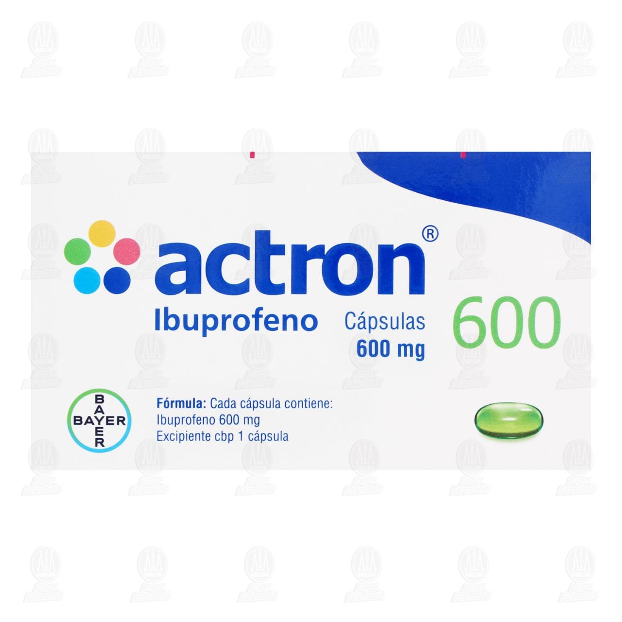 Actron 600 mg, 30 C&aacute;psulas. image number 2
