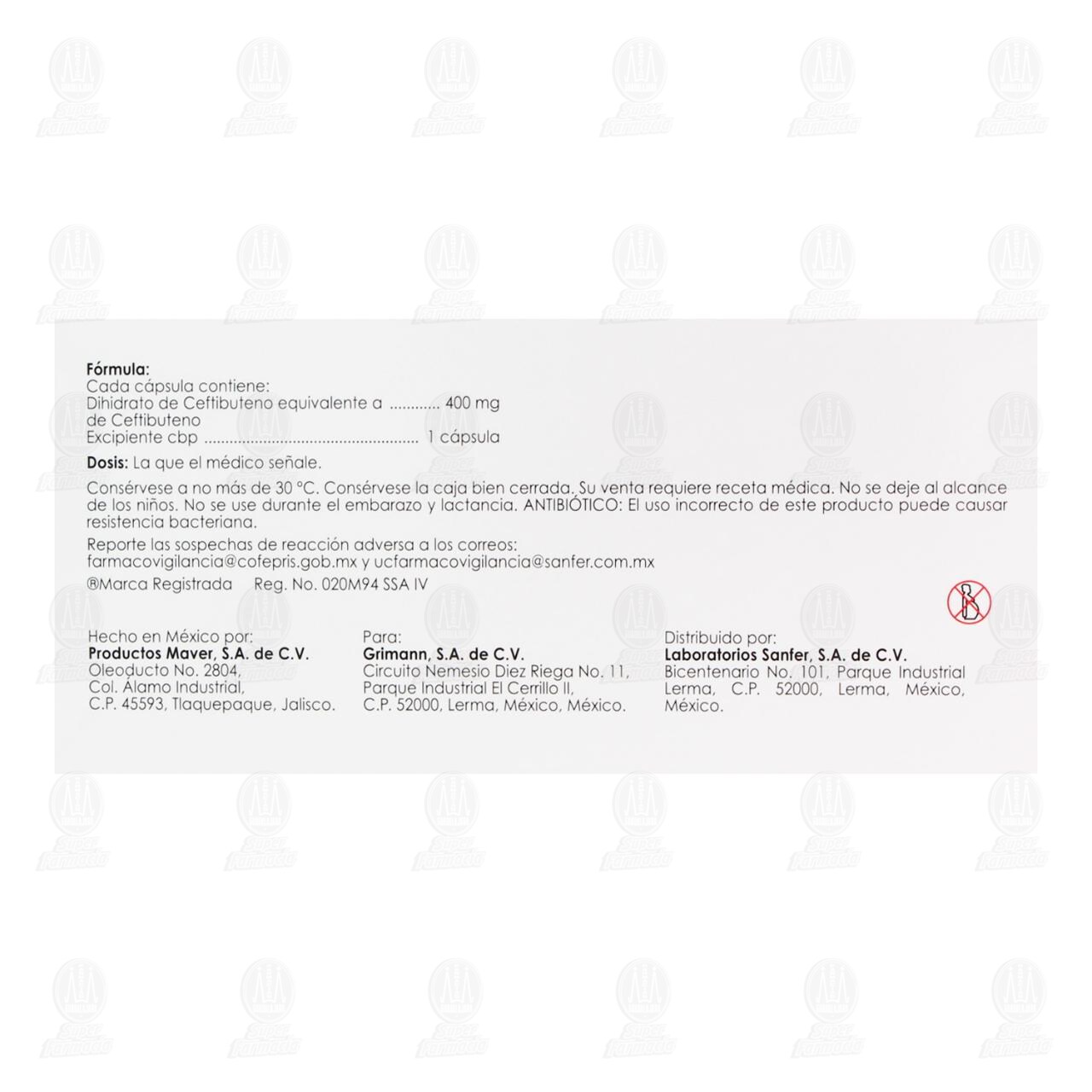 Cedax 400 mg, 10 C&aacute;psulas. image number 2