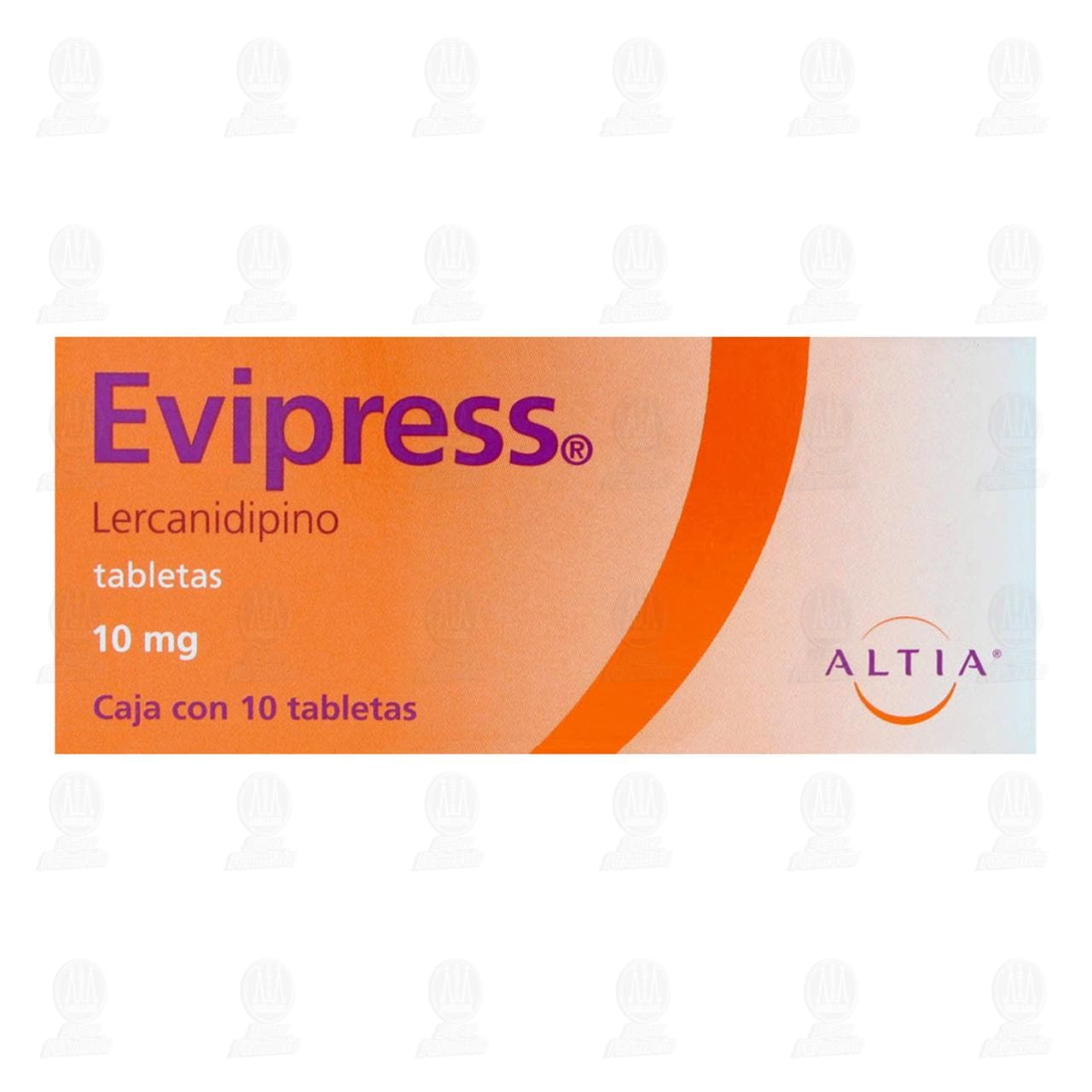 Evipress 10 mg, 10 Tabletas. image number 1