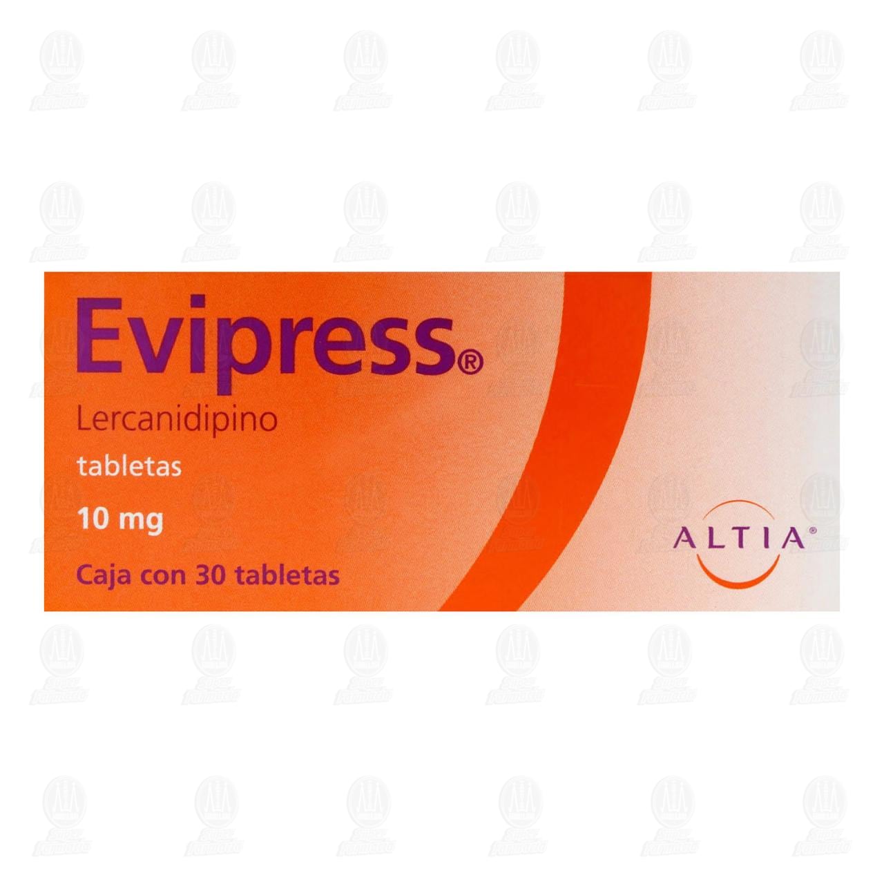 Evipress 10 mg, 30 Tabletas. image number 1