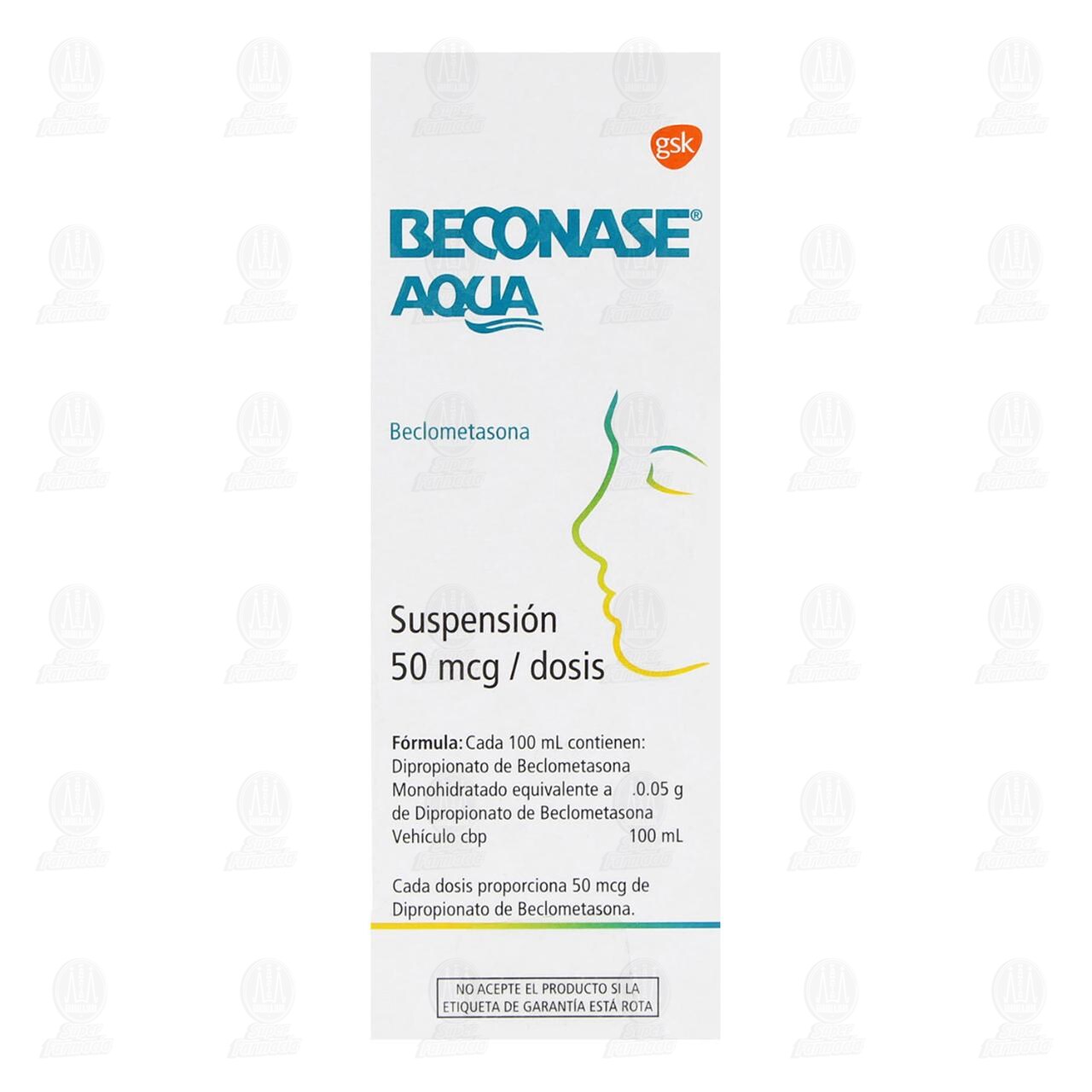 Beconase Aqua 50 mcg/Dosis Suspensi&oacute;n, 22 ml. image number 2