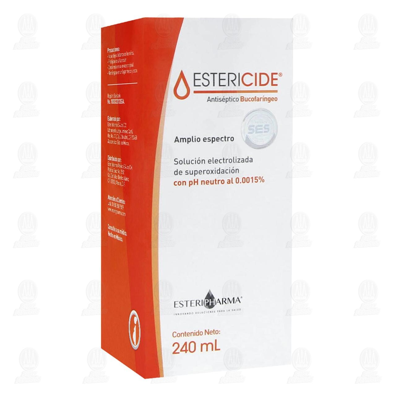 Estericide Bucofar&iacute;ngeo de Alto Espectro Soluci&oacute;n, 240 ml. image number 0