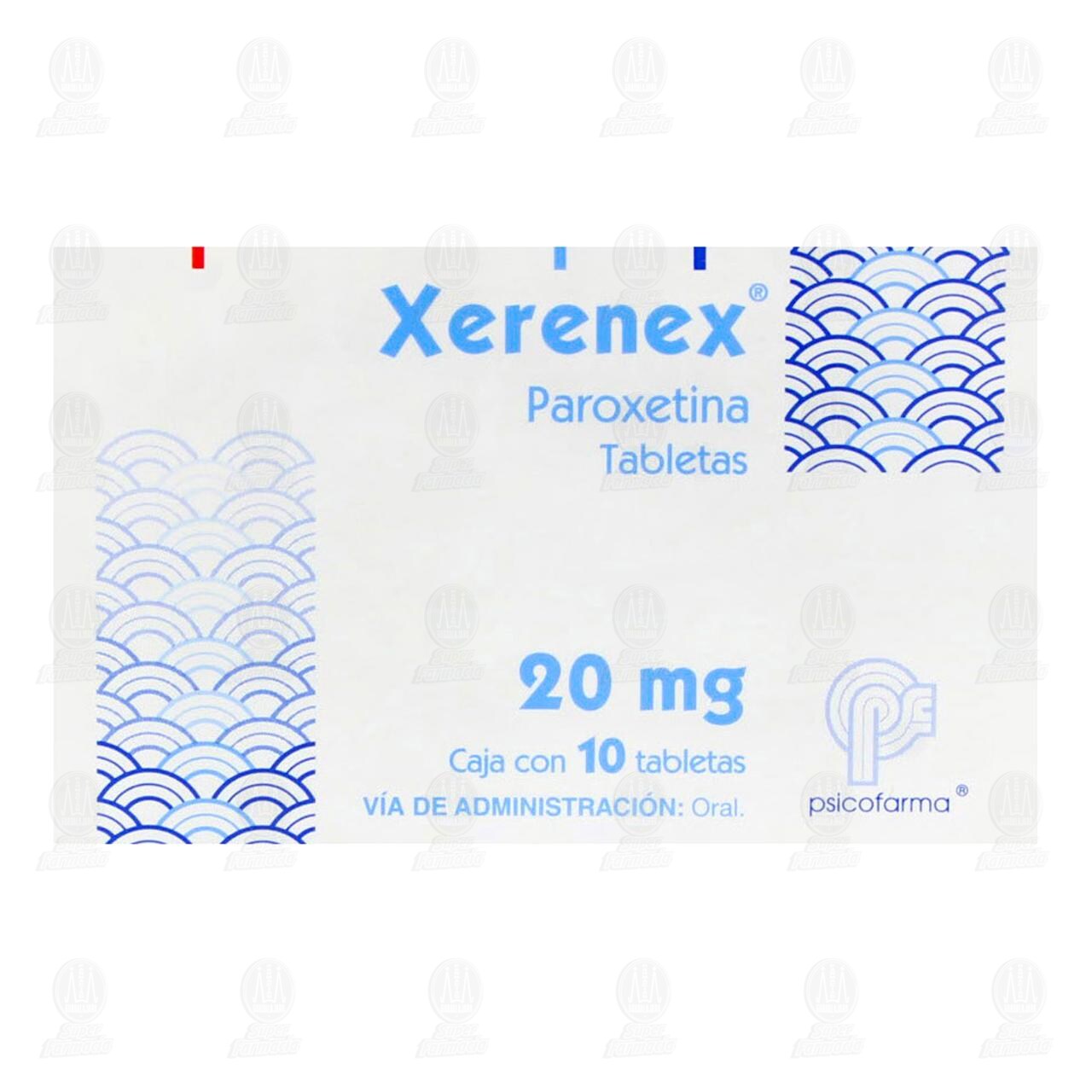 Xerenex 20 mg, 10 Tabletas. image number 1