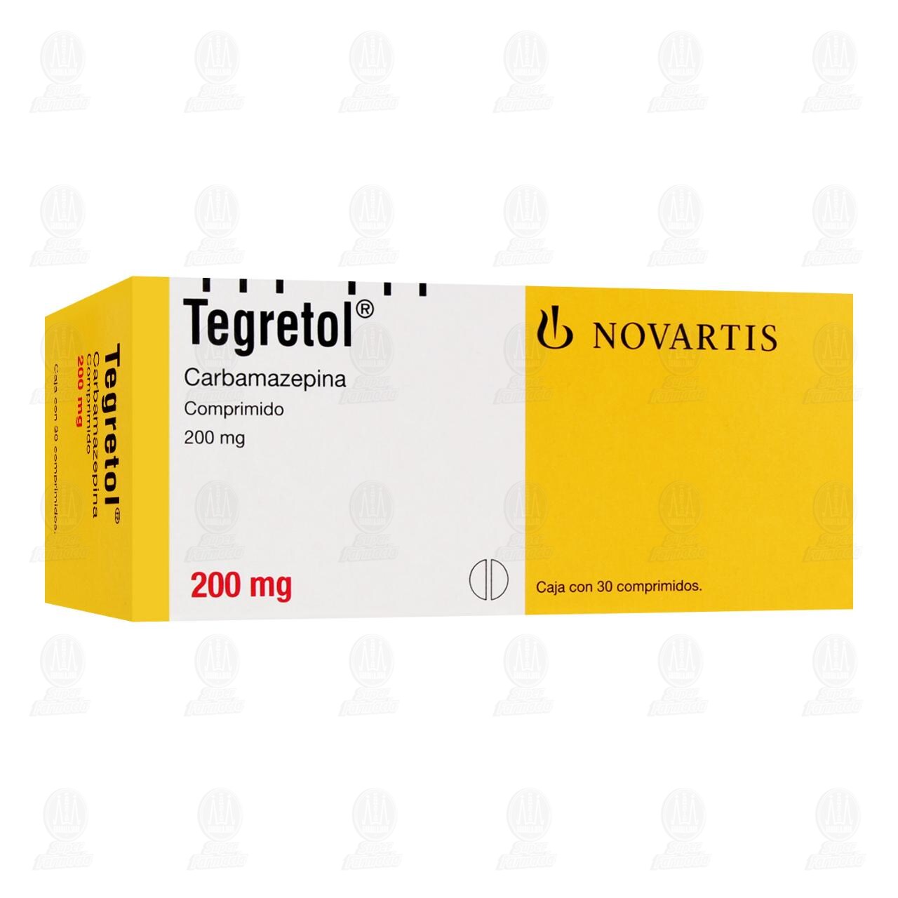 Tegretol 200 mg, 30 comprimidos. image number 0