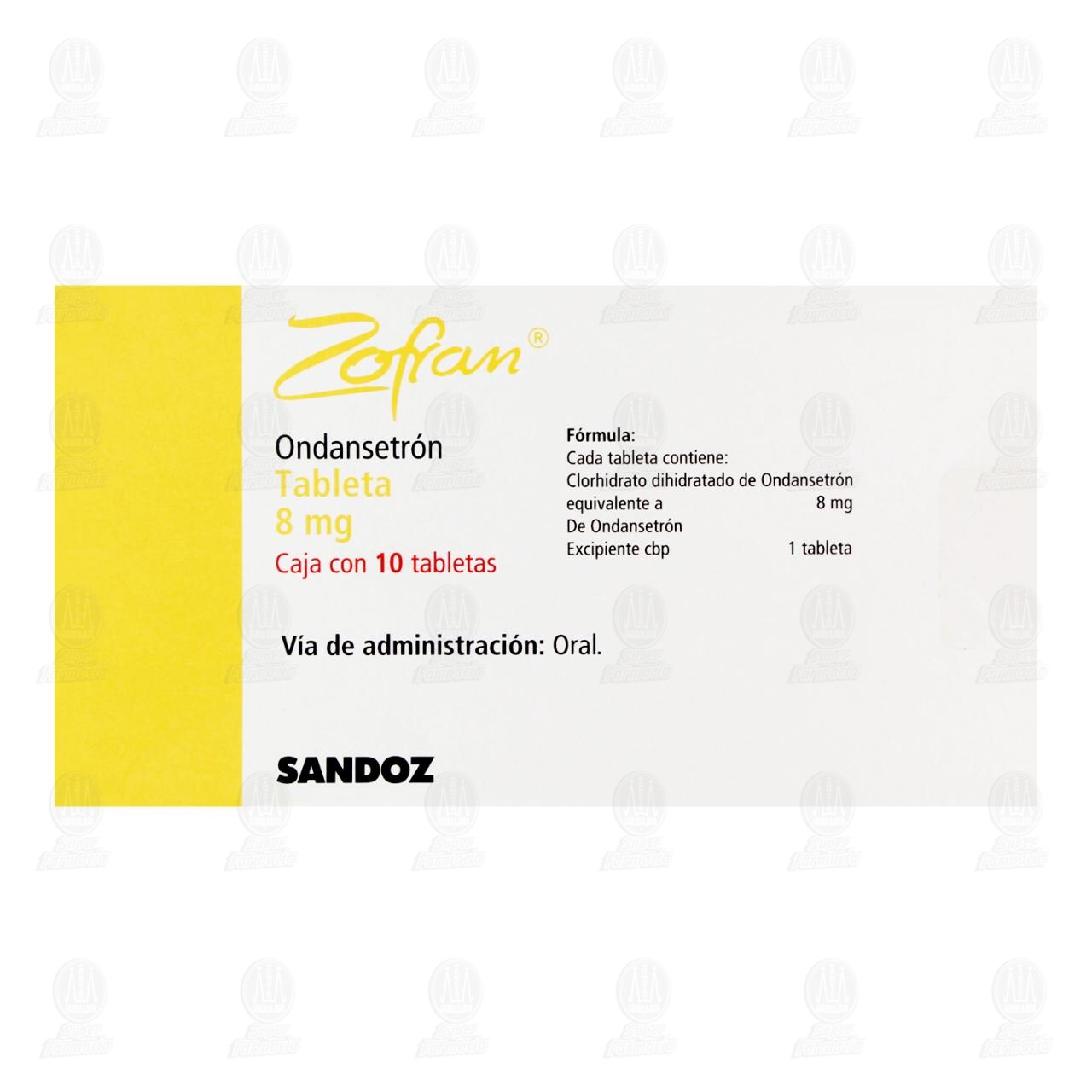 Zofran 8 mg, 10 Tabletas. image number 1
