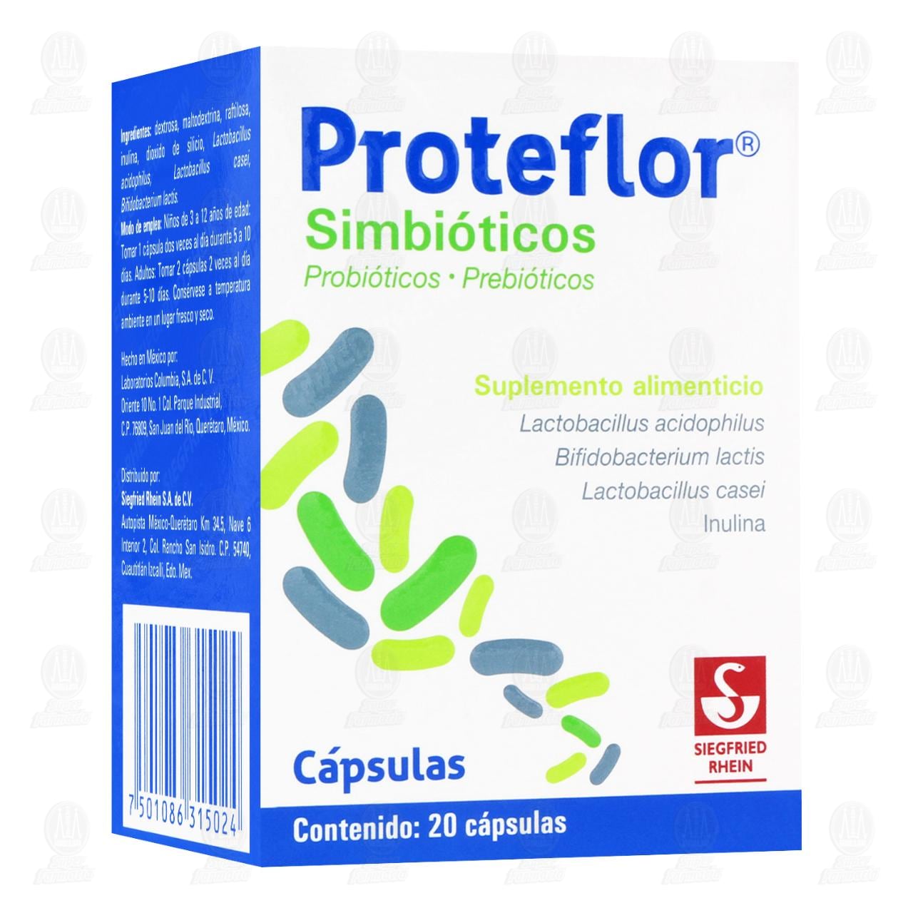 Proteflor, 20 C&aacute;psulas. image number 0