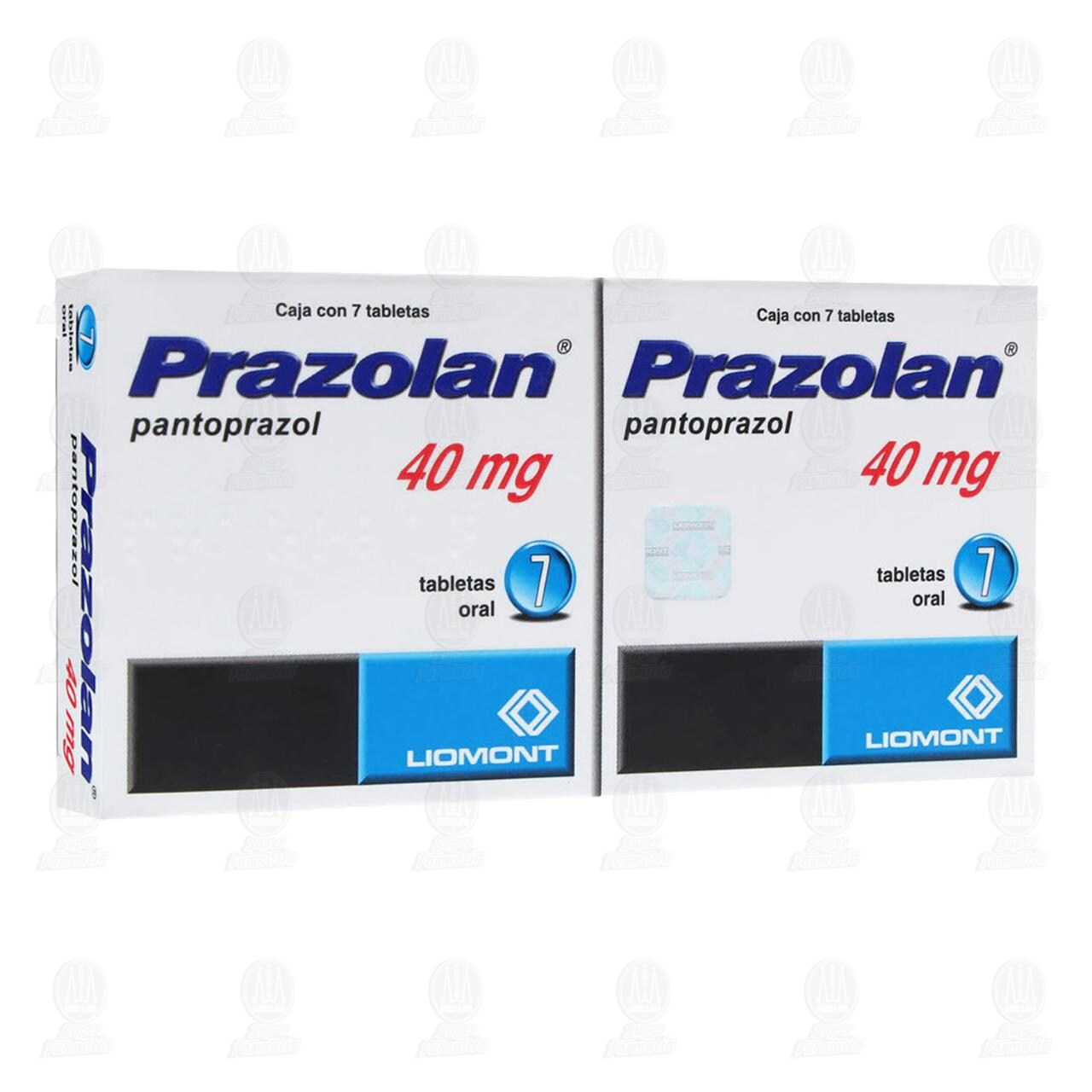 Prazolan 40 mg, 2 Cajas con 7 Tabletas c/u. image number 0